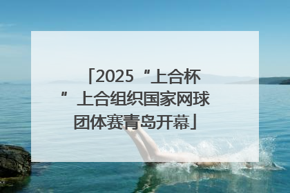 2025“上合杯”上合组织国家网球团体赛青岛开幕