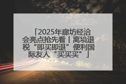 2025年廊坊经洽会亮点抢先看丨离境退税“即买即退”便利国际友人“买买买”