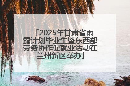 2025年甘肃省雨露计划毕业生暨东西部劳务协作促就业活动在兰州新区举办