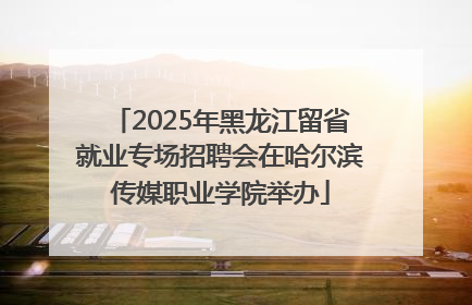 2025年黑龙江留省就业专场招聘会在哈尔滨传媒职业学院举办