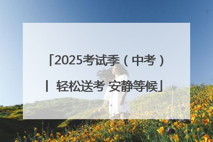 2025考试季（中考）丨 轻松送考 安静等候