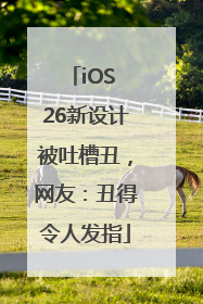 iOS 26新设计被吐槽丑，网友：丑得令人发指